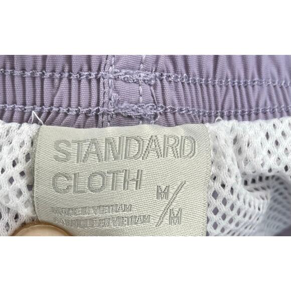Standard Cloth Men’s Swim Trunks Sz M Lavender Nylon Lined Quick Dry Pool Shorts - Picture 2 of 11
